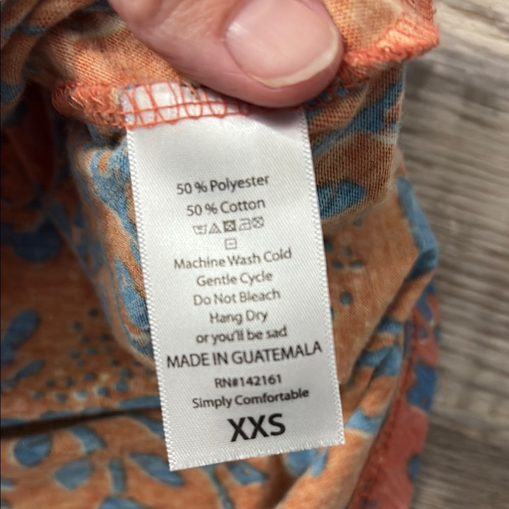 LuLaRoe Pink and Blue A-Line Casual Dress - Picture 4 of 4